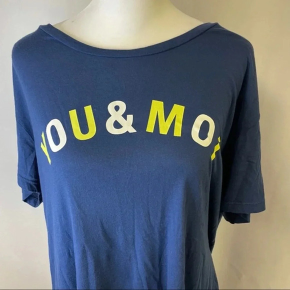 Sundry "You and Moi" Cotton Modal Lightweight T-Shirt M 2 NWT - Picture 3 of 7